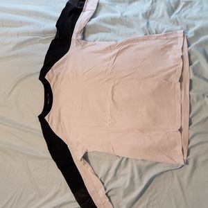 White/Black Biker T-shirt